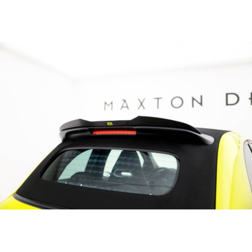 Maxton Design prodloužení spoileru pro Abarth 500E, černý lesklý plast ABS