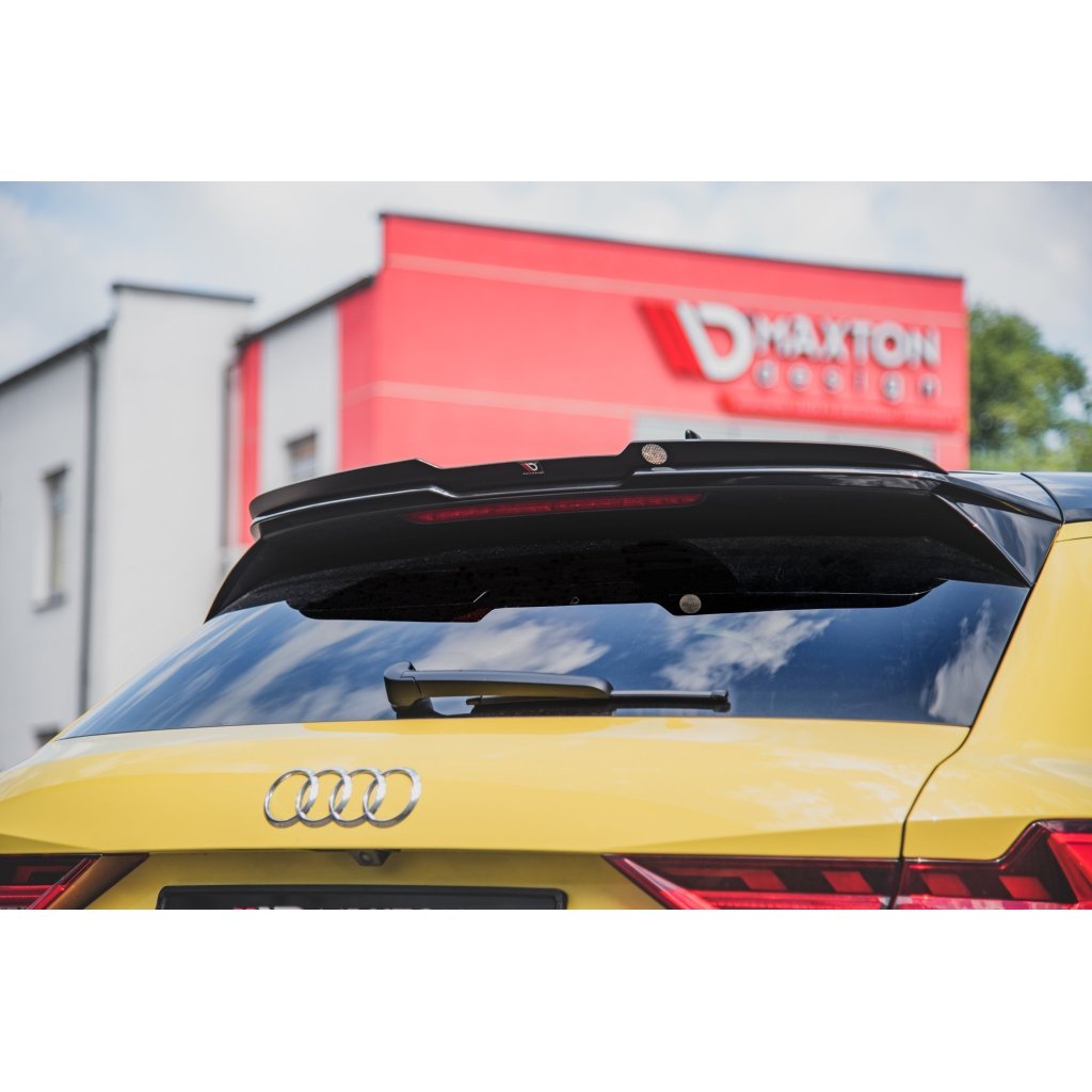 Maxton Design prodloužení spoileru pro Audi A1 GB, černý lesklý plast ABS