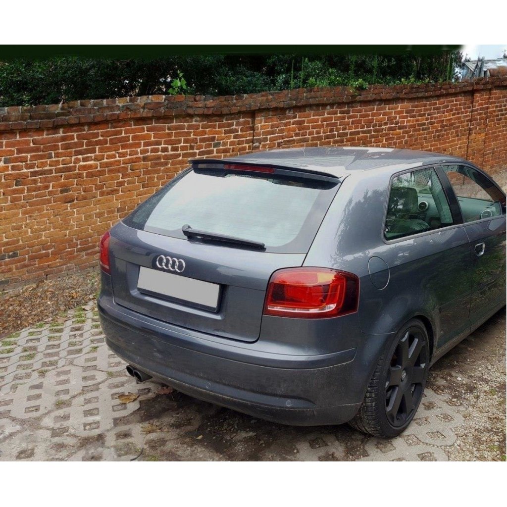 Maxton Design prodloužení spoileru pro Audi A3 8P, 8P FL, černý lesklý plast ABS