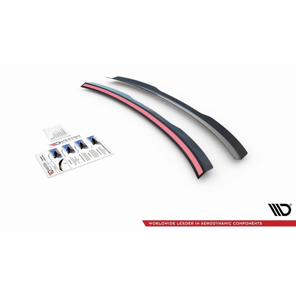 Maxton Design prodloužení spoileru pro Audi A4 B8, černý lesklý plast ABS