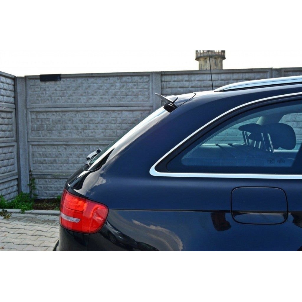 Maxton Design prodloužení spoileru pro Audi A4 B8, černý lesklý plast ABS, avant
