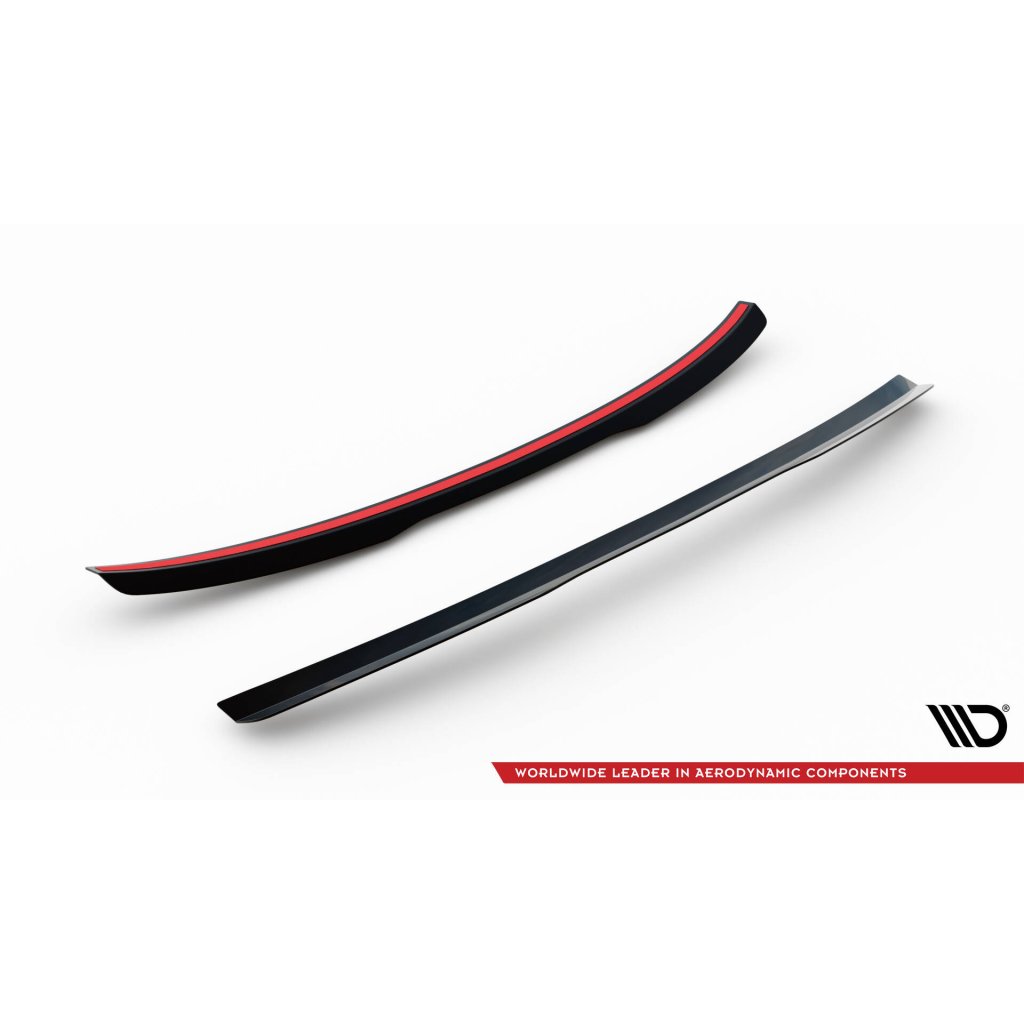 Maxton Design prodloužení spoileru pro Audi A6 C7, C7 FL, černý lesklý plast ABS