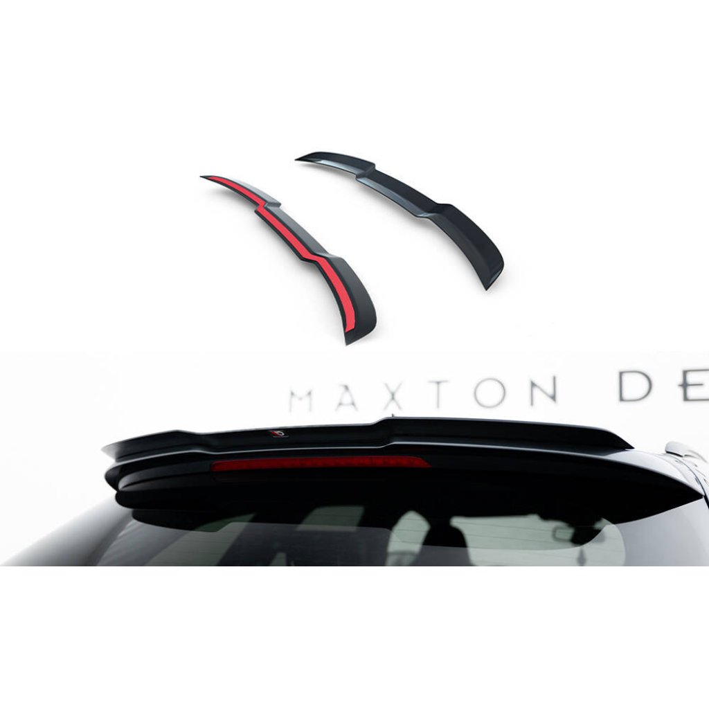 Maxton Design prodloužení spoileru pro Audi A6, S6 C7, C7 FL, černý lesklý plast ABS