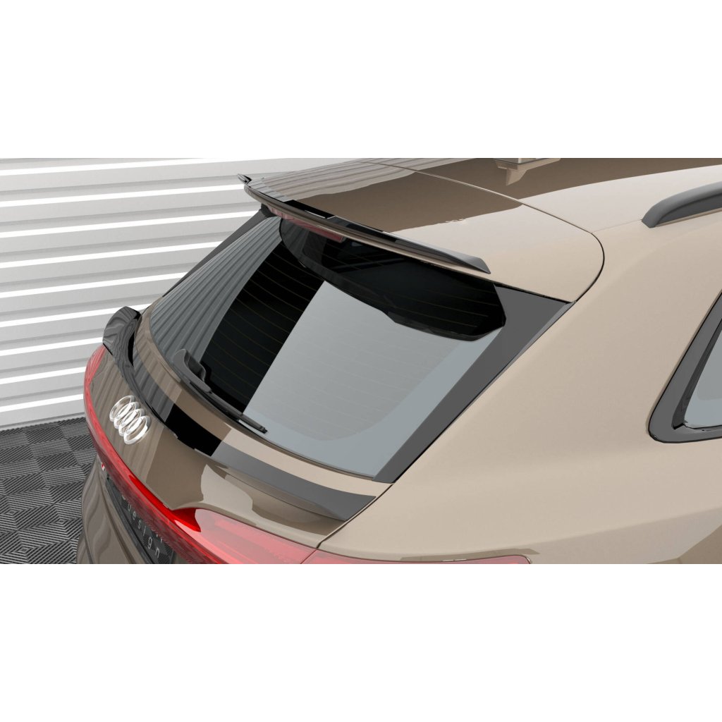 Maxton Design prodloužení spoileru pro Audi E-Tron S-Line, černý lesklý plast ABS