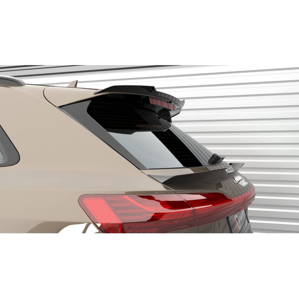 Maxton Design prodloužení spoileru pro Audi E-Tron S-Line, černý lesklý plast ABS