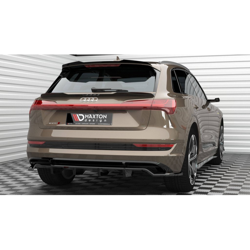 Maxton Design prodloužení spoileru pro Audi E-Tron S-Line, černý lesklý plast ABS