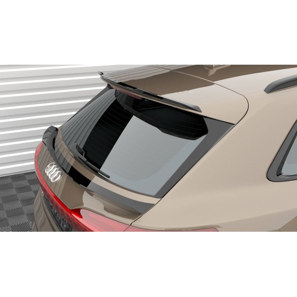 Maxton Design prodloužení spoileru pro Audi E-Tron S-Line, černý lesklý plast ABS