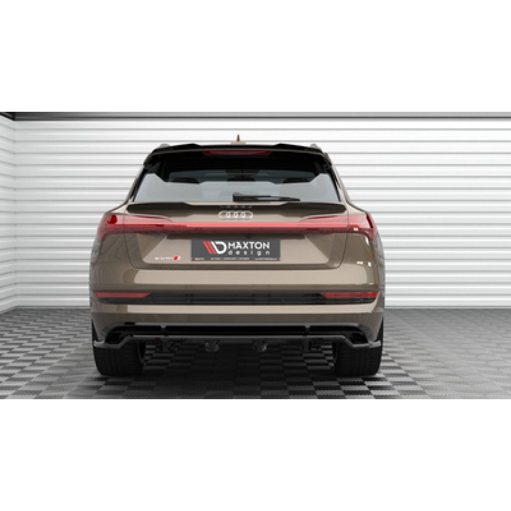Maxton Design prodloužení spoileru pro Audi E-Tron S-Line, černý lesklý plast ABS
