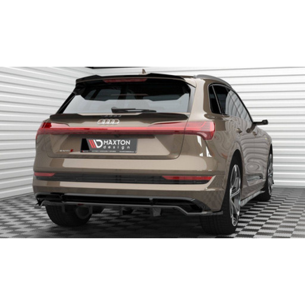Maxton Design prodloužení spoileru pro Audi E-Tron S-Line, černý lesklý plast ABS