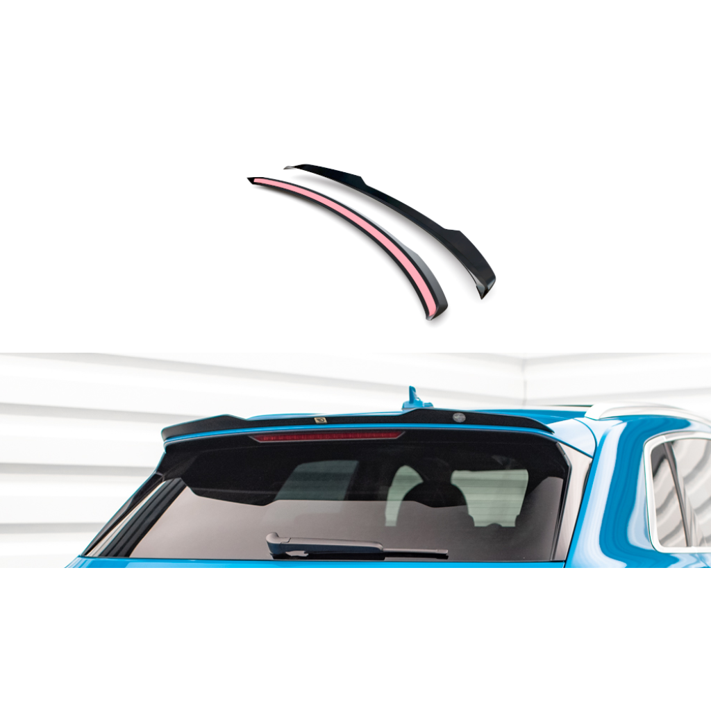 Maxton Design prodloužení spoileru pro Audi E-Tron Standard, černý lesklý plast ABS