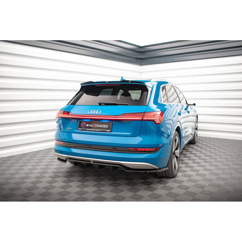 Maxton Design prodloužení spoileru pro Audi E-Tron Standard, černý lesklý plast ABS