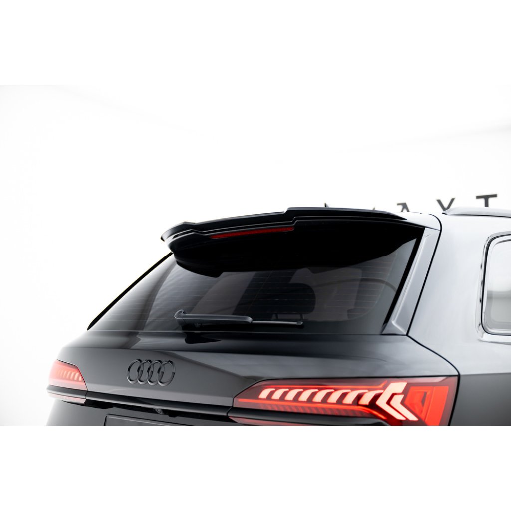 Maxton Design prodloužení spoileru pro Audi Q7 Mk2 S-Line, černý lesklý plast ABS