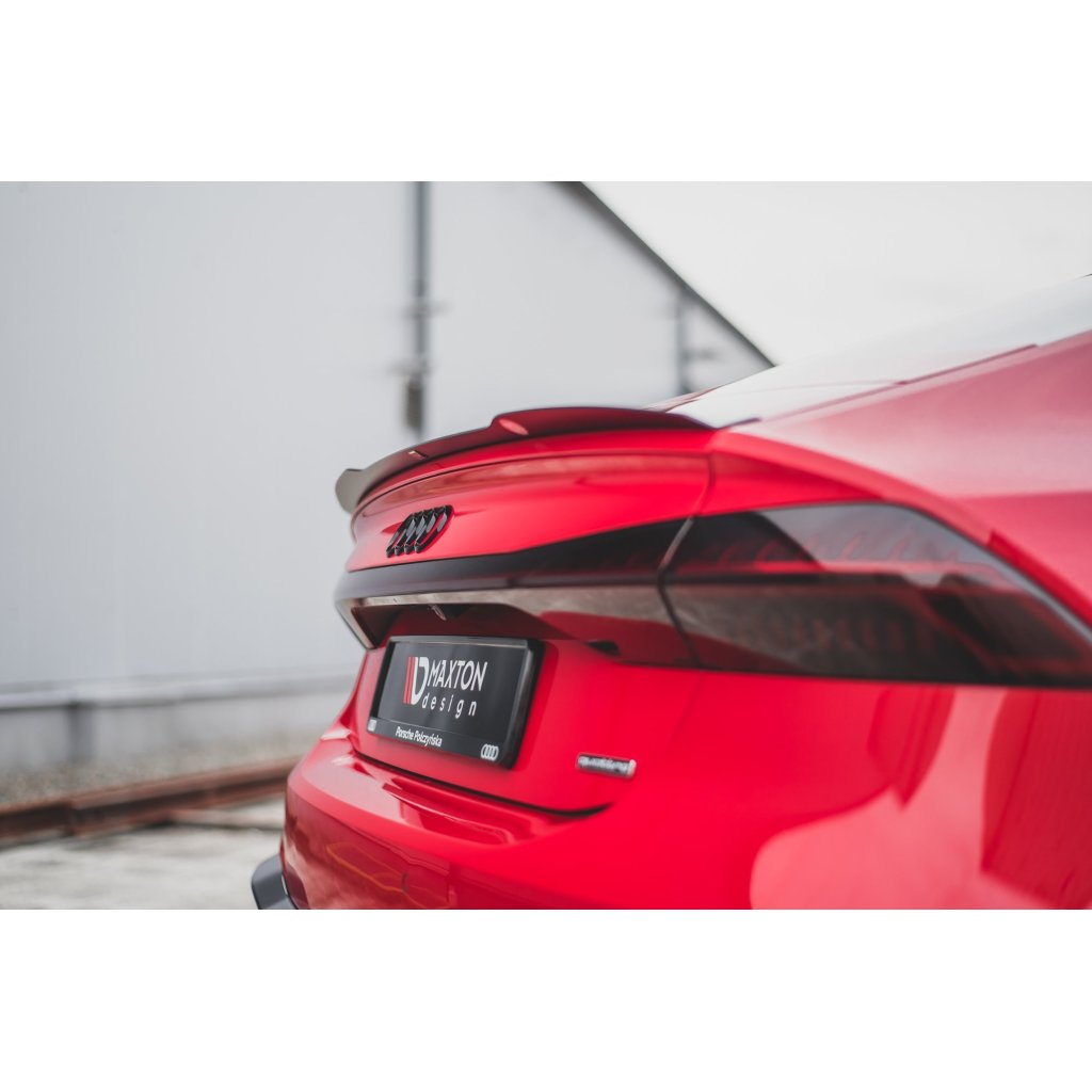Maxton Design prodloužení spoileru pro Audi S7 C8, černý lesklý plast ABS