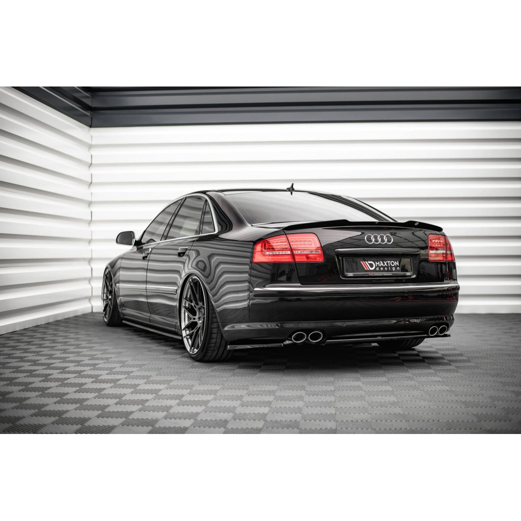 Maxton Design prodloužení spoileru pro Audi S8 D3, černý lesklý plast ABS