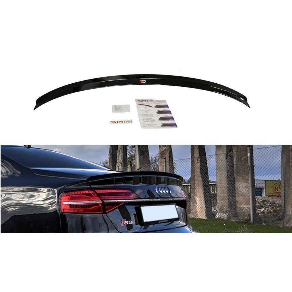 Maxton Design prodloužení spoileru pro Audi S8 D4, carbon-Look, Facelift