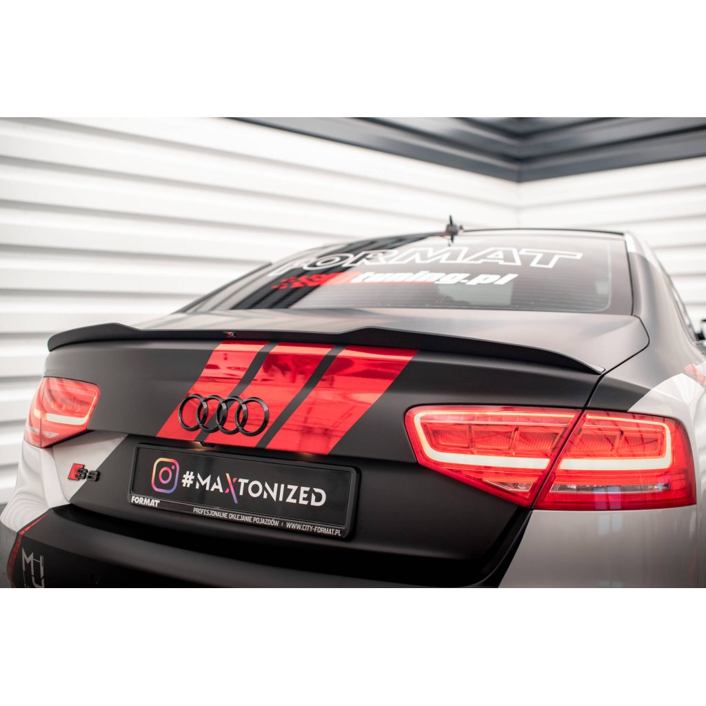Maxton Design prodloužení spoileru pro Audi S8 D4, plast ABS bez povrchové úpravy, S-line