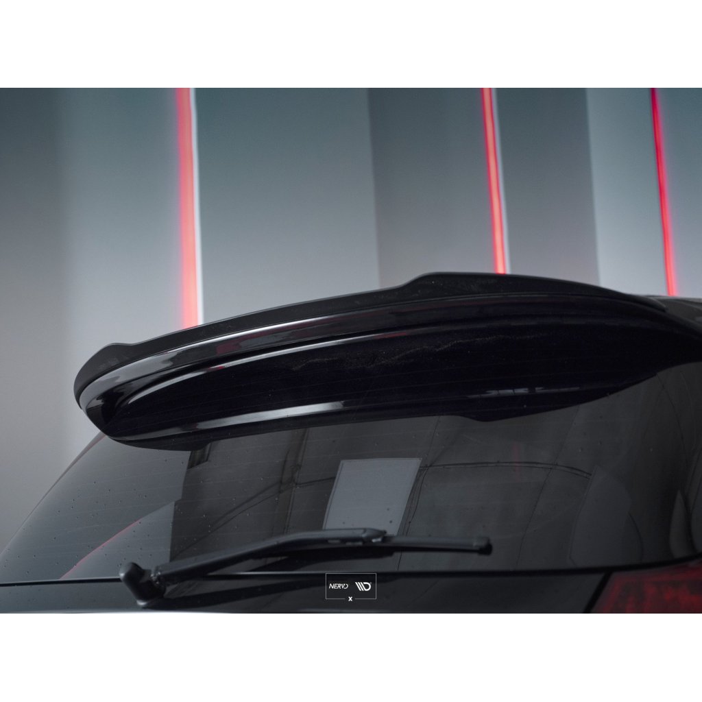 Maxton Design prodloužení spoileru pro BMW řada 1 E81, E87, černý lesklý plast ABS (Aero spoiler)