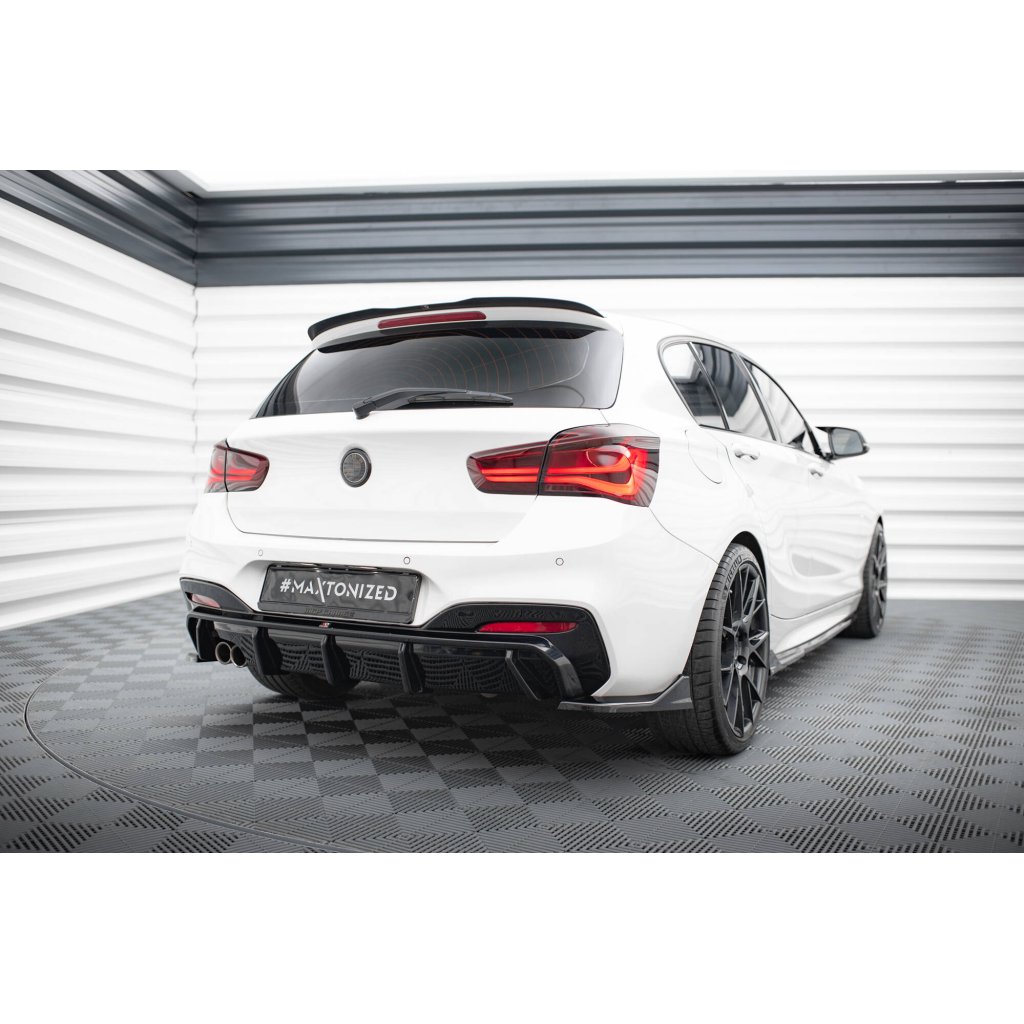 Maxton Design prodloužení spoileru pro BMW řada 1 F20- F21, černý lesklý plast ABS