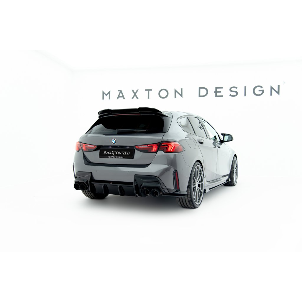 Maxton Design prodloužení spoileru pro BMW řada 1 F40, černý lesklý plast ABS, M135i