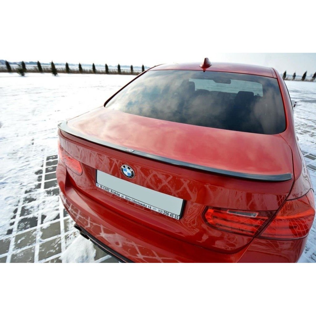 Maxton Design prodloužení spoileru pro BMW řada 3 F30, černý lesklý plast ABS