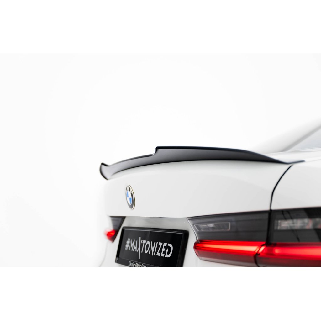 Maxton Design prodloužení spoileru pro BMW řada 3 G20, černý lesklý plast ABS