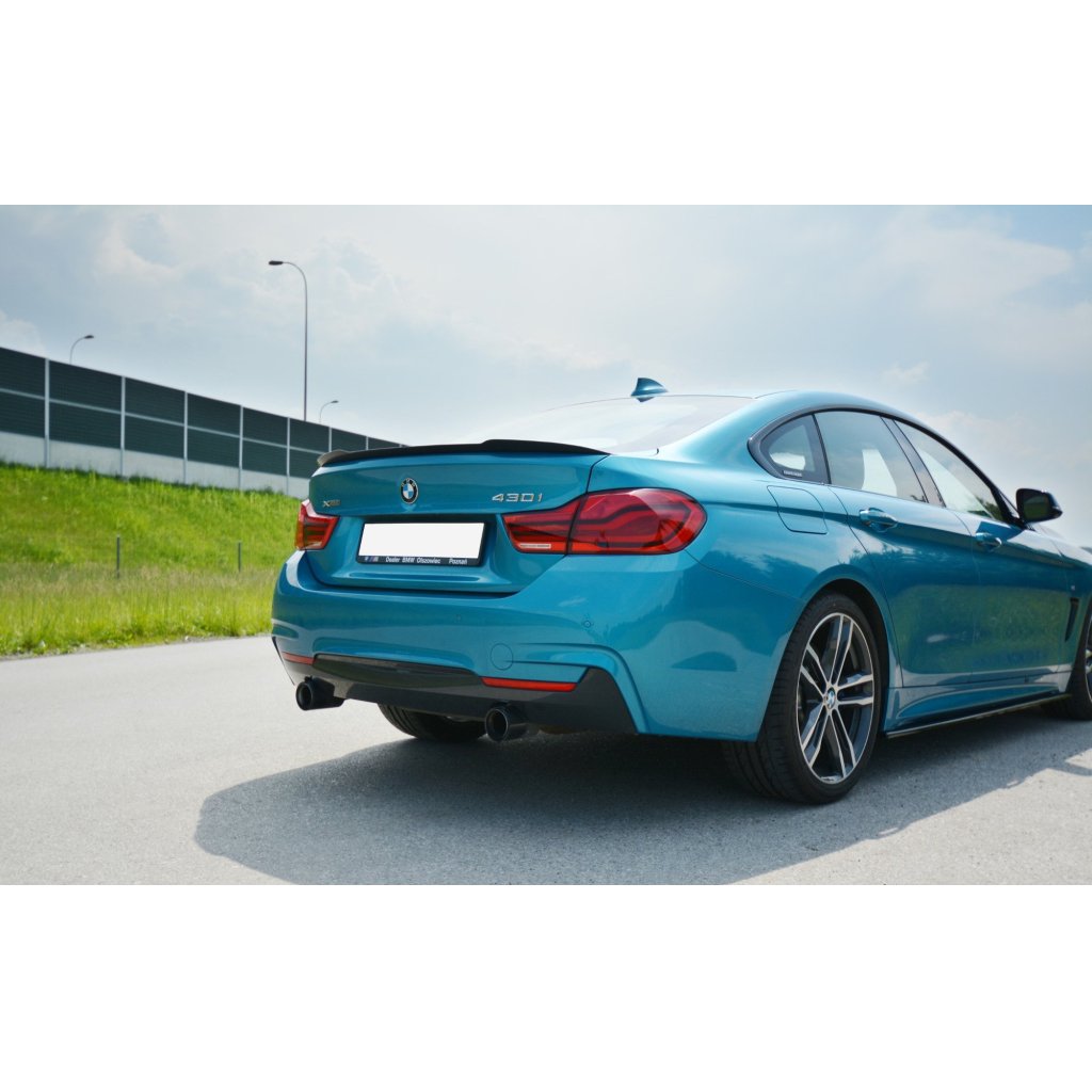 Maxton Design prodloužení spoileru pro BMW řada 4 F36, černý lesklý plast ABS