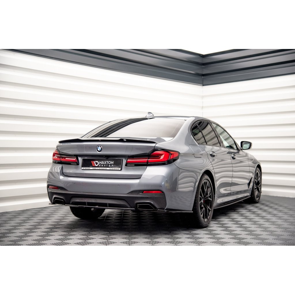 Maxton Design prodloužení spoileru pro BMW řada 5 G30, G30 FL, černý lesklý plast ABS, M-pack