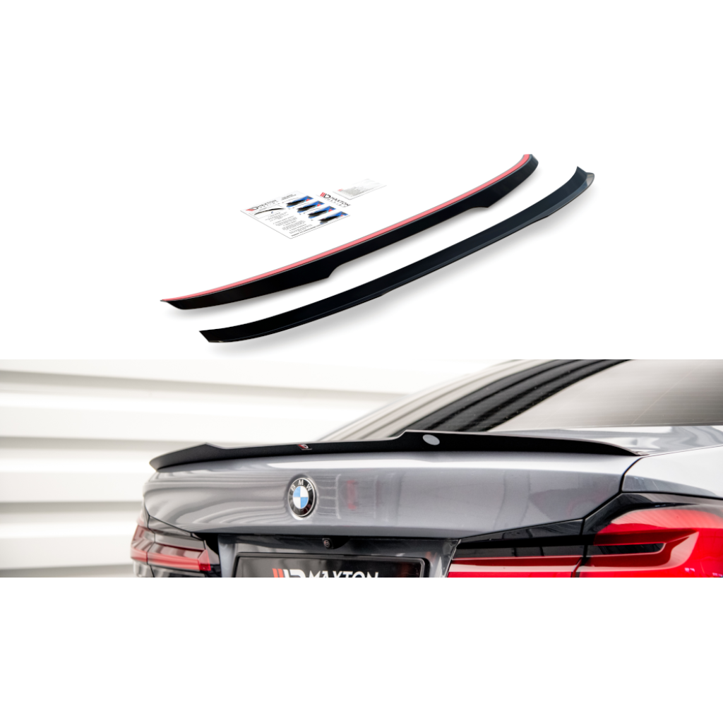 Maxton Design prodloužení spoileru pro BMW řada 5 G30, G30 FL, černý lesklý plast ABS, M-pack