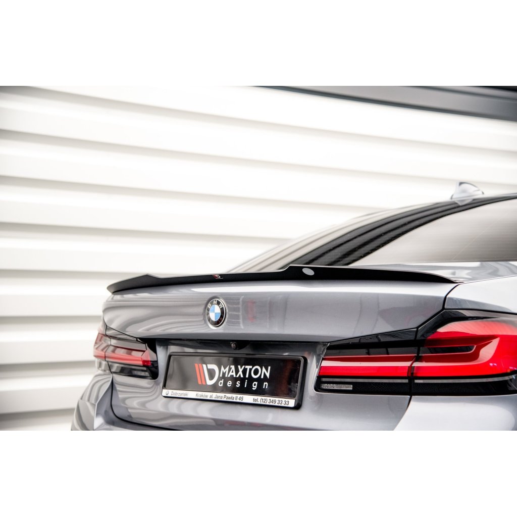 Maxton Design prodloužení spoileru pro BMW řada 5 G30, G30 FL, černý lesklý plast ABS, M-pack