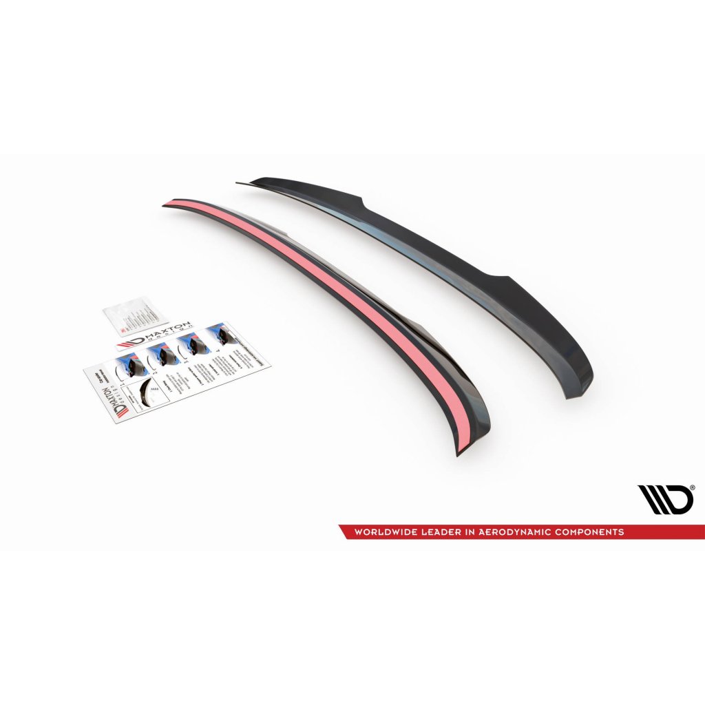 Maxton Design prodloužení spoileru pro BMW řada 5 G30, G30 FL, černý lesklý plast ABS, M-pack