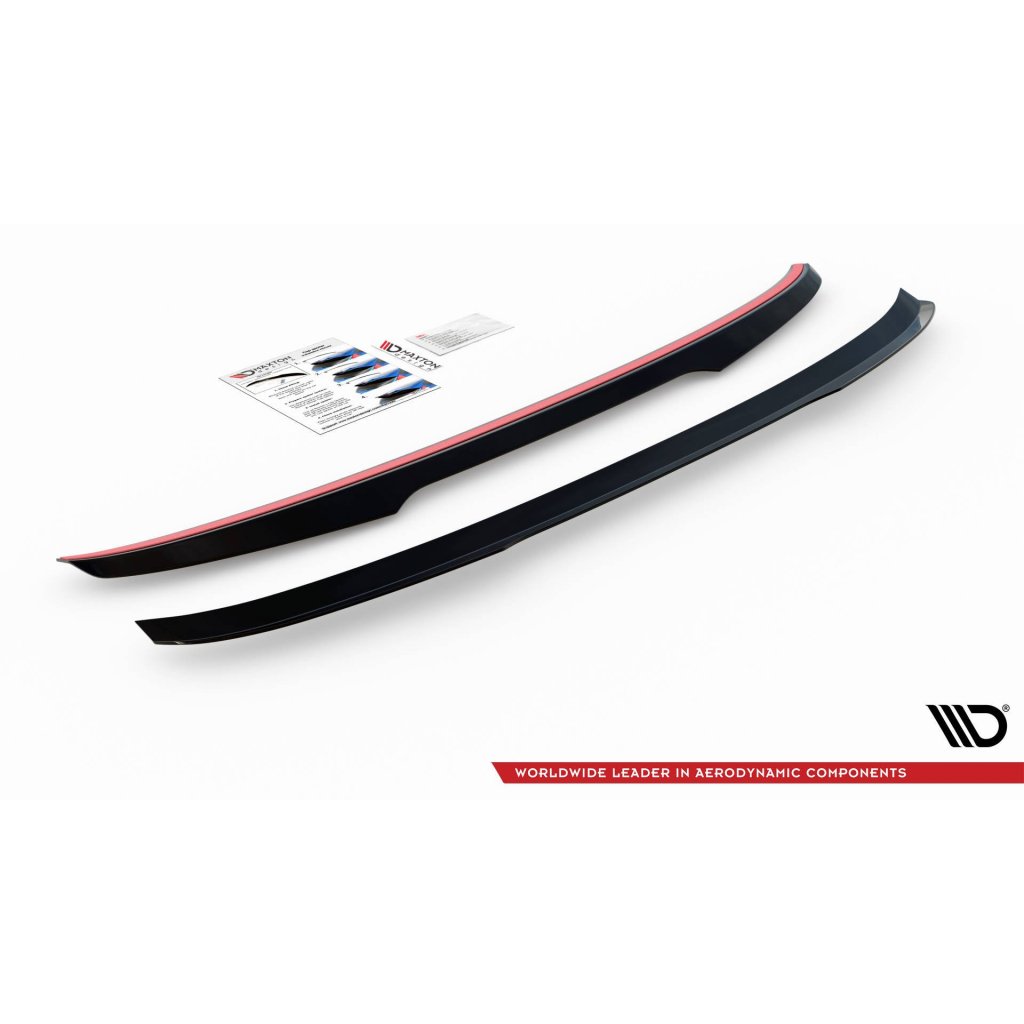 Maxton Design prodloužení spoileru pro BMW řada 5 G30, G30 FL, černý lesklý plast ABS, M-pack