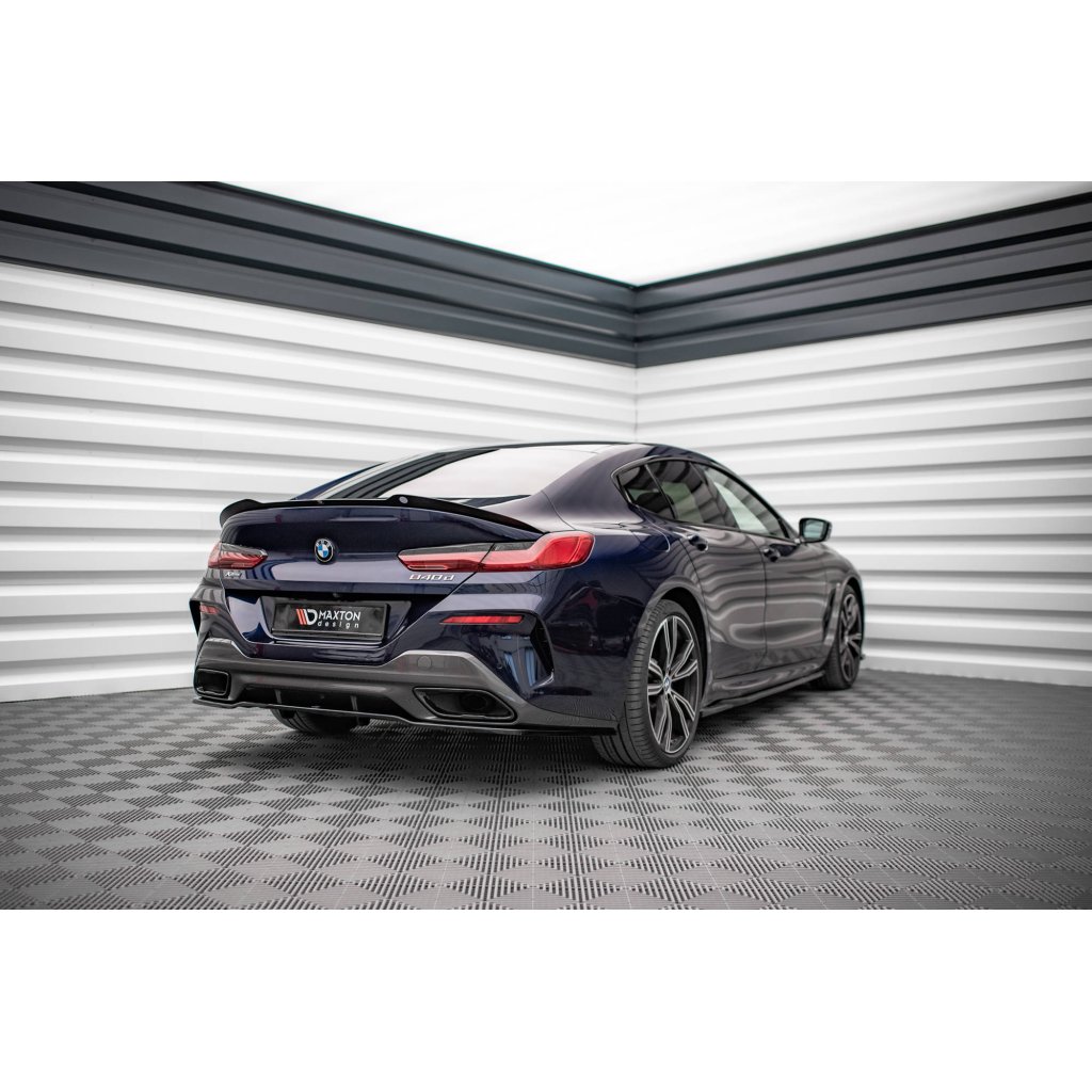 Maxton Design prodloužení spoileru pro BMW řada 8 Gran Coupe/G16, černý lesklý plast ABS