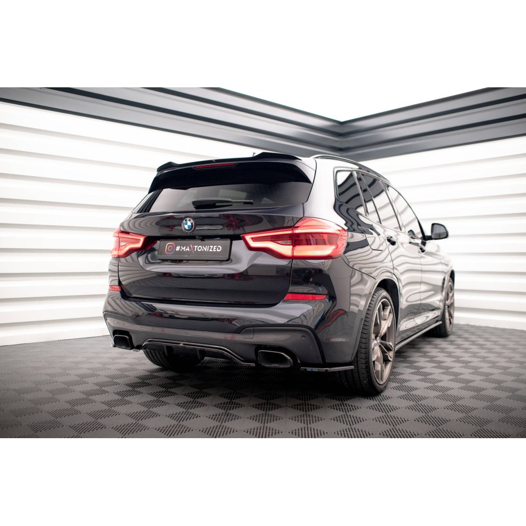 Maxton Design prodloužení spoileru pro BMW X3 G01, černý lesklý plast ABS, M-Pack