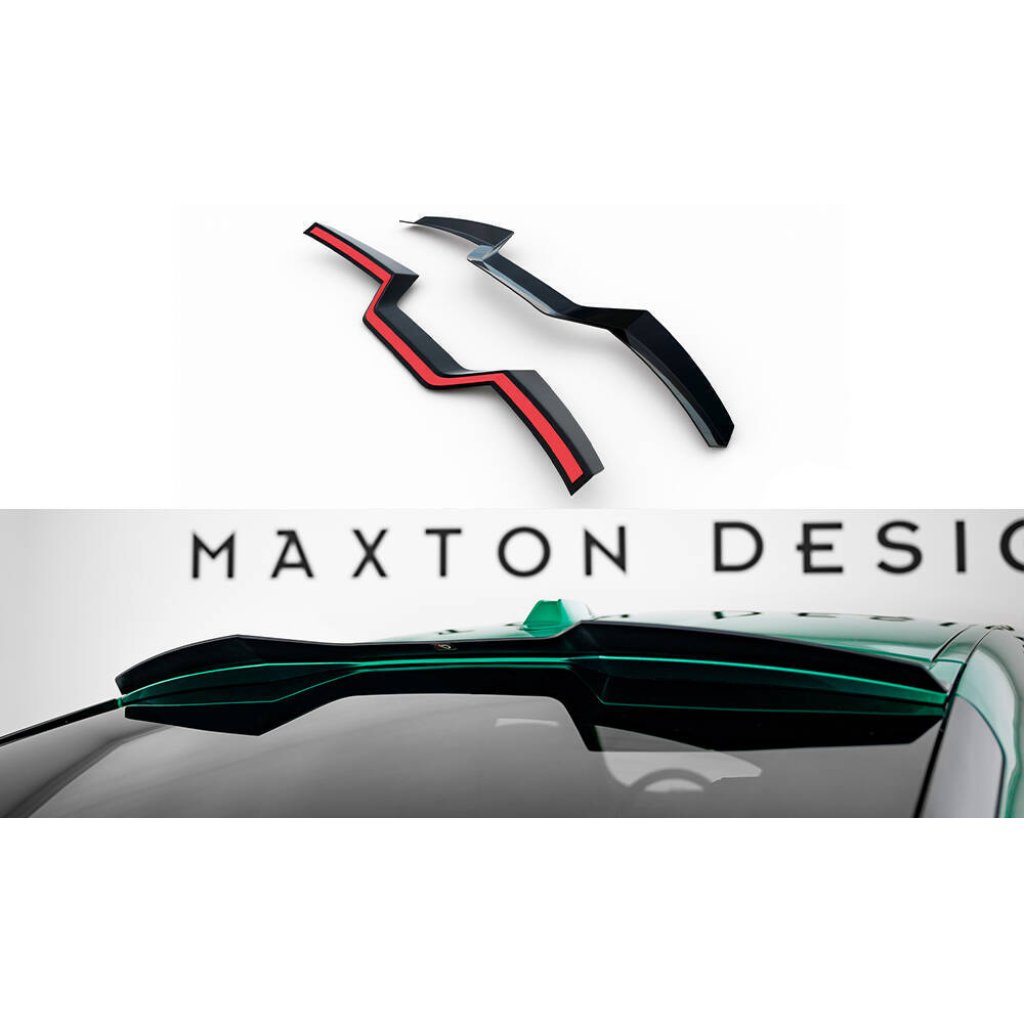 Maxton Design prodloužení spoileru pro BMW X6 G06 /M-Pack, černý lesklý plast ABS