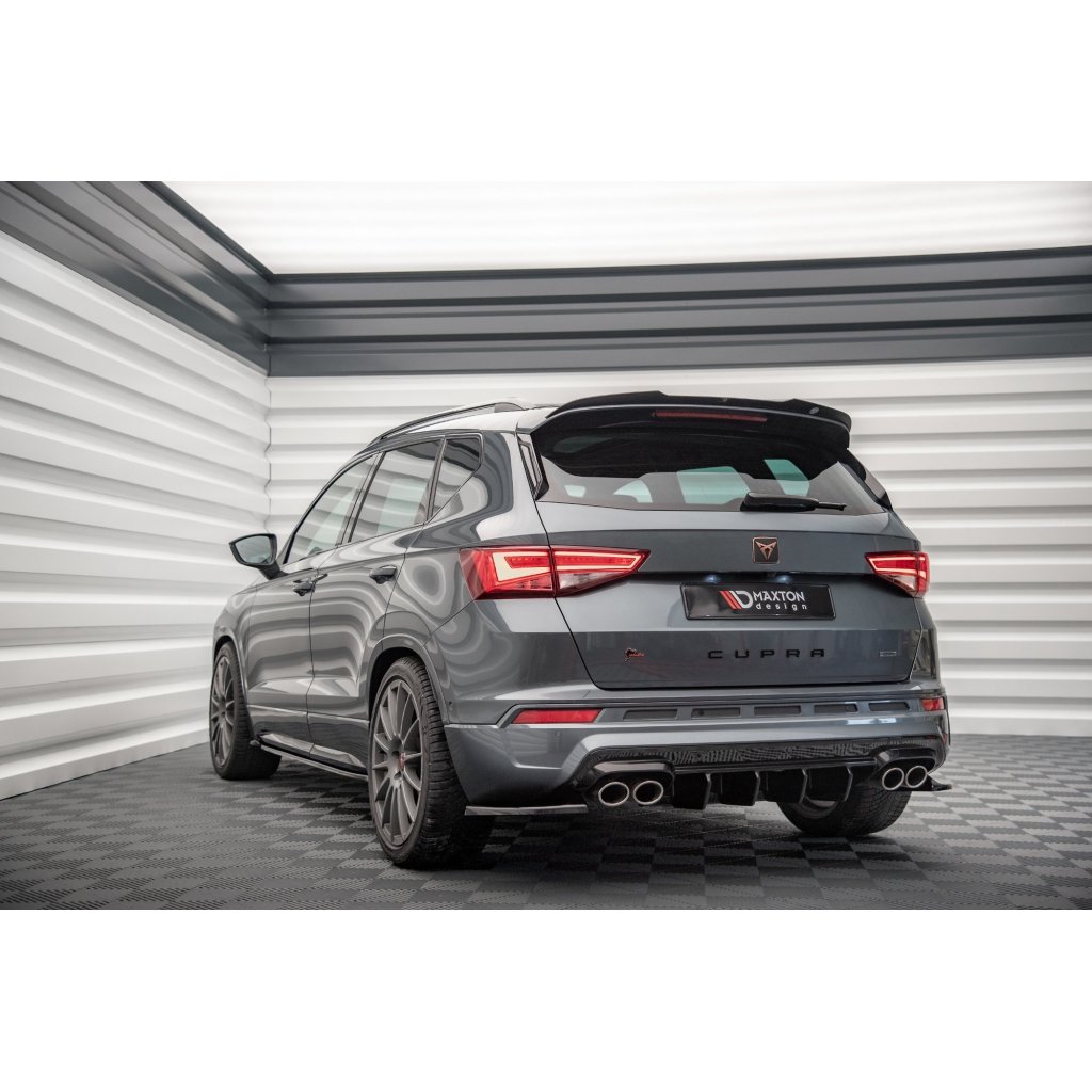 Maxton Design prodloužení spoileru pro Cupra Ateca, černý lesklý plast ABS