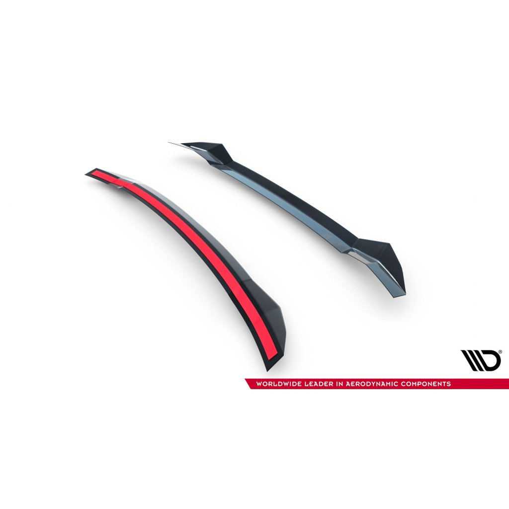 Maxton Design prodloužení spoileru pro Hyundai Elantra N Mk7, černý lesklý plast ABS