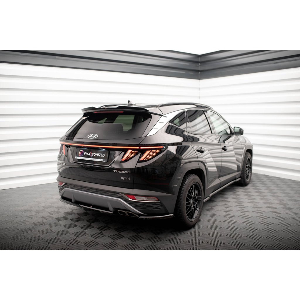Maxton Design prodloužení spoileru pro Hyundai Tucson Mk4, černý lesklý plast ABS