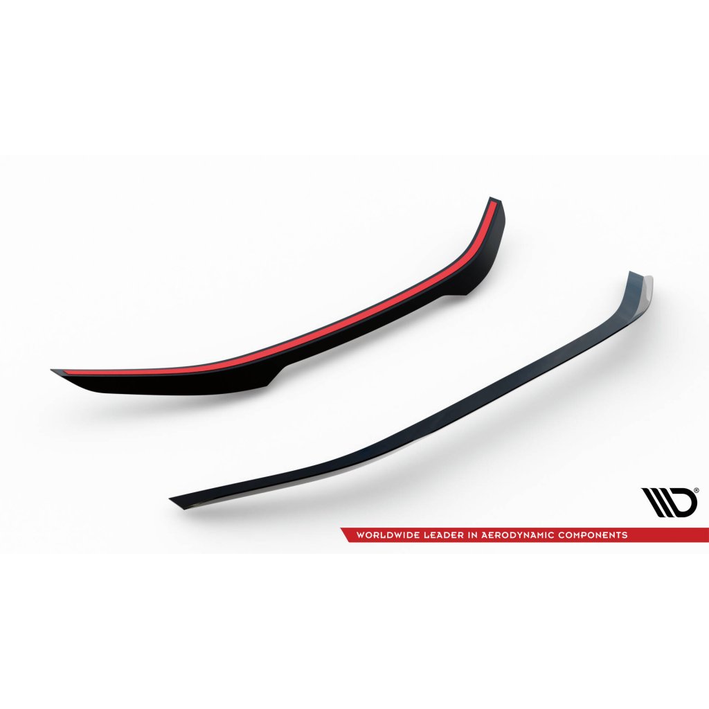 Maxton Design prodloužení spoileru pro Hyundai Veloster N Mk2, černý lesklý plast ABS