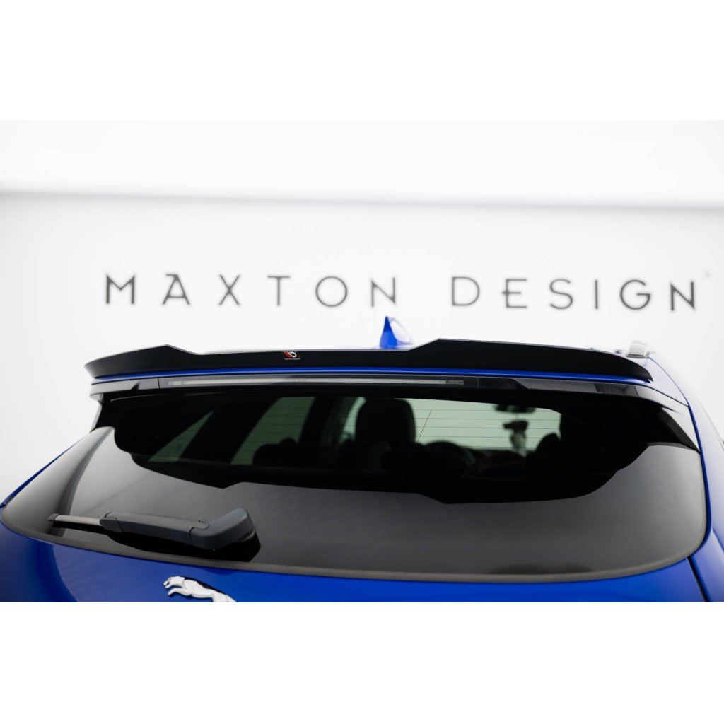 Maxton Design prodloužení spoileru pro Jaguar F-Pace R-Sport Mk1, černý lesklý plast ABS