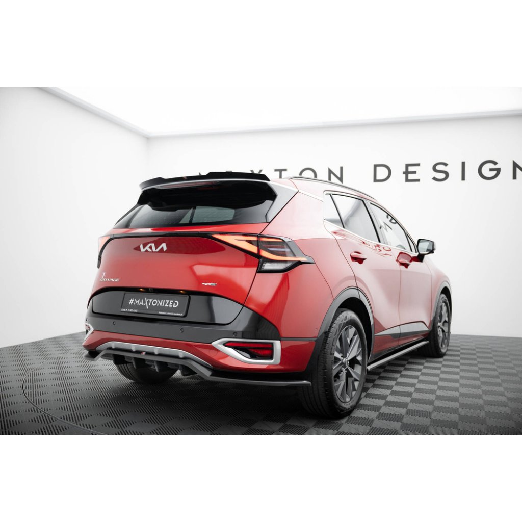 Maxton Design prodloužení spoileru pro Kia Sportage Mk5 GT-Line, černý lesklý plast ABS