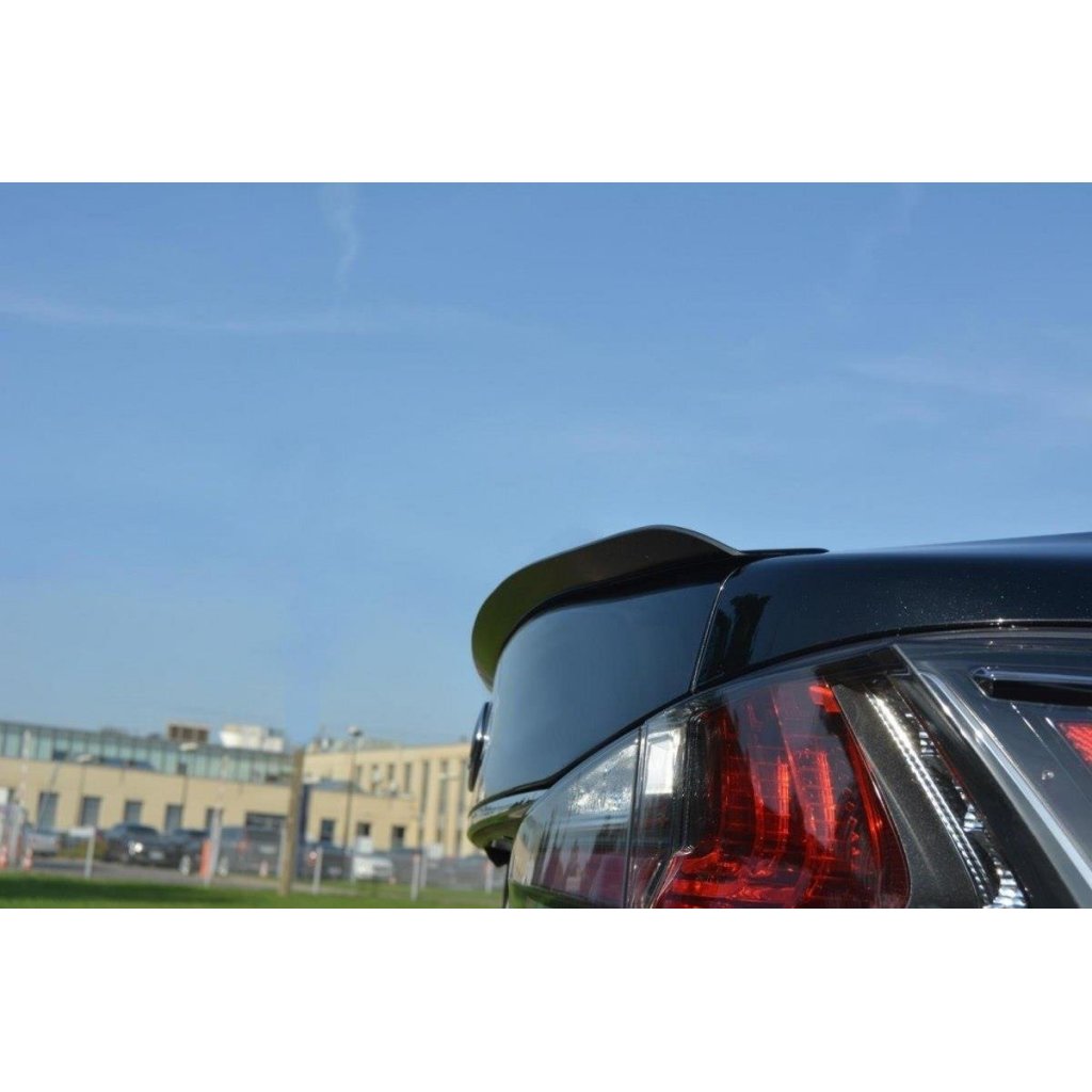 Maxton Design prodloužení spoileru pro Lexus GS Mk4 Facelift, černý lesklý plast ABS