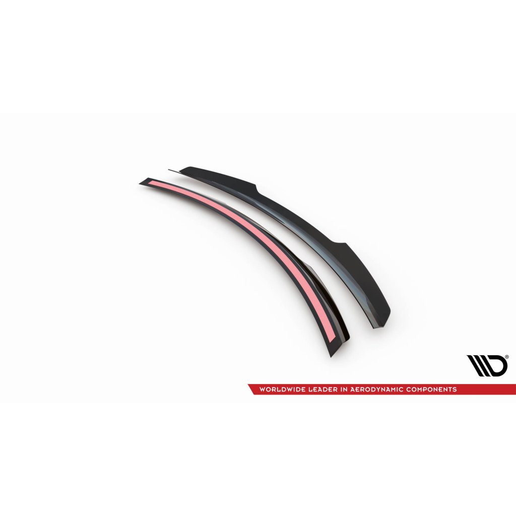 Maxton Design prodloužení spoileru pro Mercedes CLK W209, černý lesklý plast ABS, Cabriolet