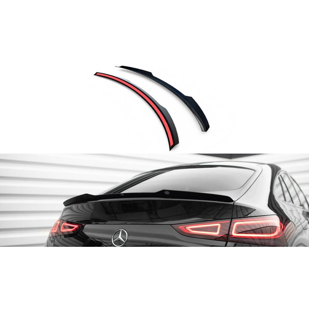 Maxton Design prodloužení spoileru pro Mercedes GLE Coupe C167, černý lesklý plast ABS, AMG-Line