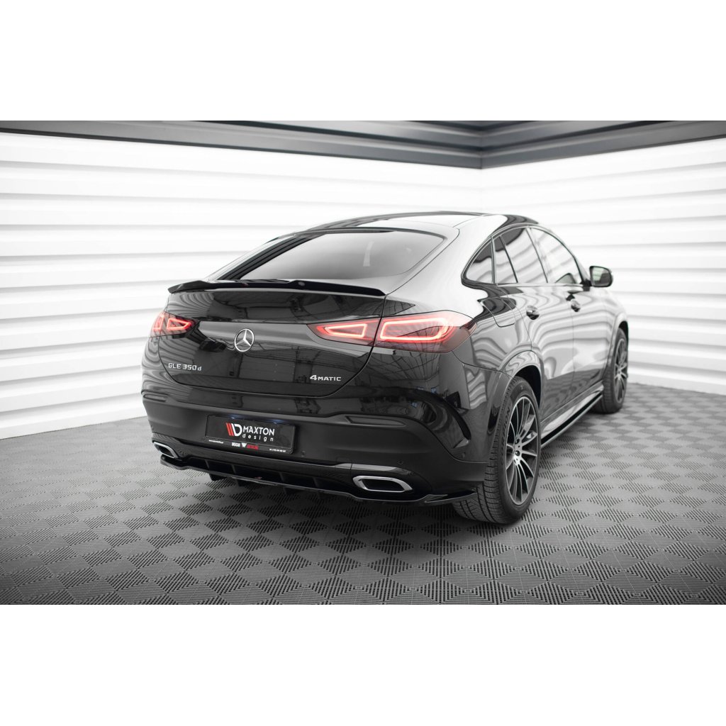 Maxton Design prodloužení spoileru pro Mercedes GLE Coupe C167, černý lesklý plast ABS, AMG-Line