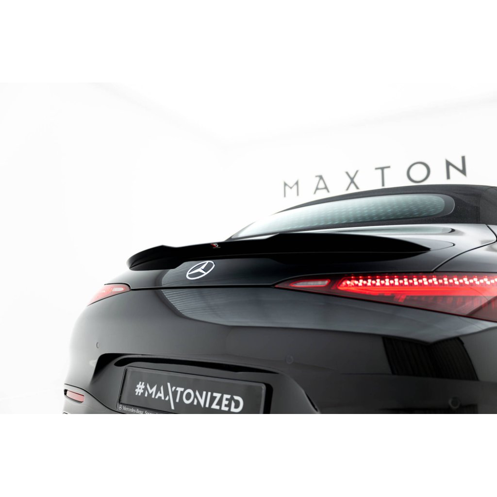 Maxton Design prodloužení spoileru pro Mercedes SL R232/AMG 63, černý lesklý plast ABS