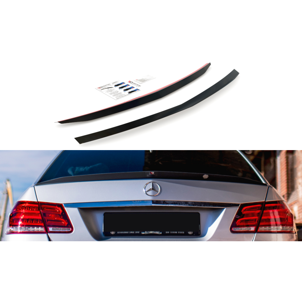 Maxton Design prodloužení spoileru pro Mercedes třída E W212 Facelift/Sedan/E63 AMG, plast ABS bez povrchové úpravy