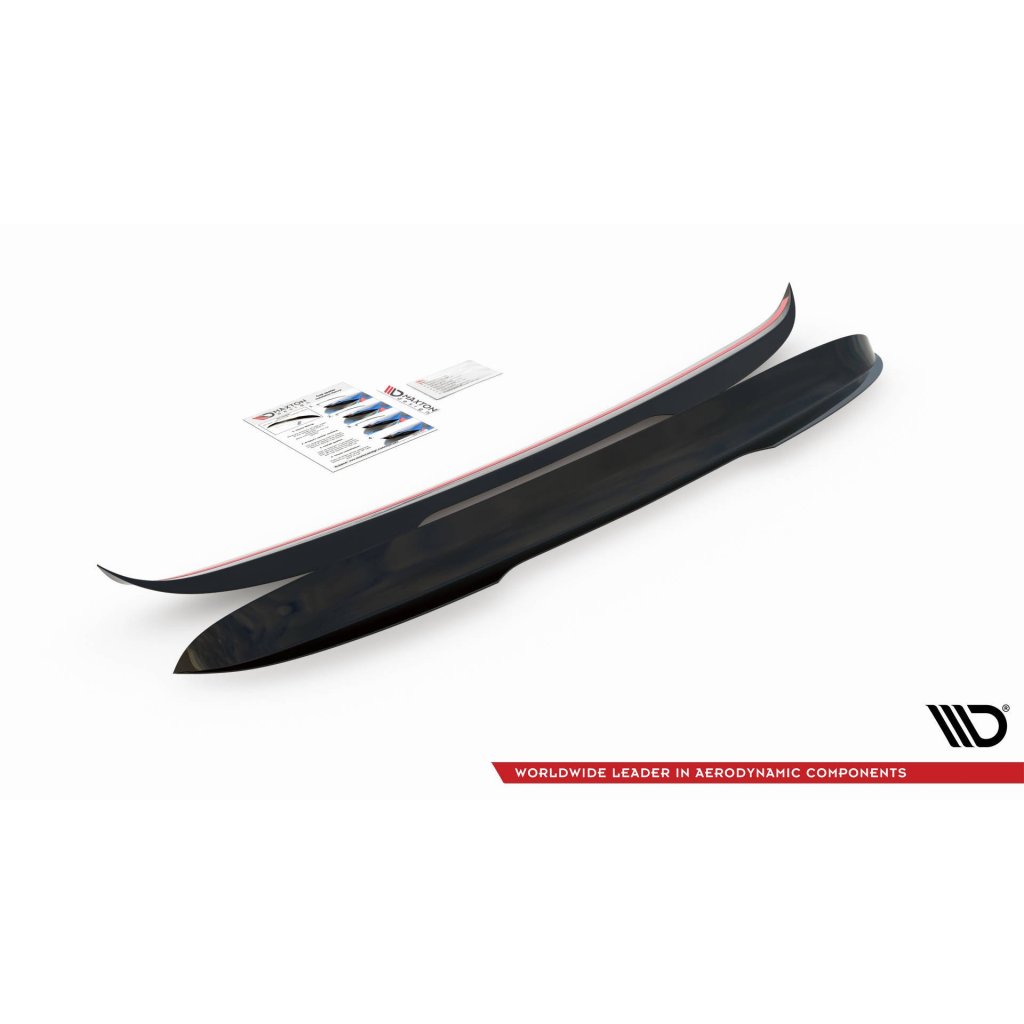 Maxton Design prodloužení spoileru pro Mercedes třída V W447F, černý lesklý plast ABS, AMG-Line
