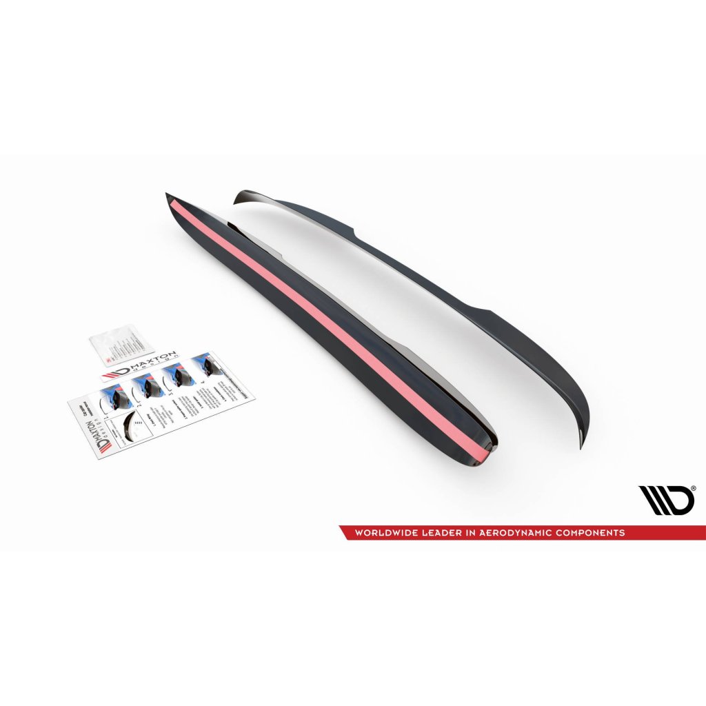 Maxton Design prodloužení spoileru pro Mercedes třída V W447F, černý lesklý plast ABS, AMG-Line