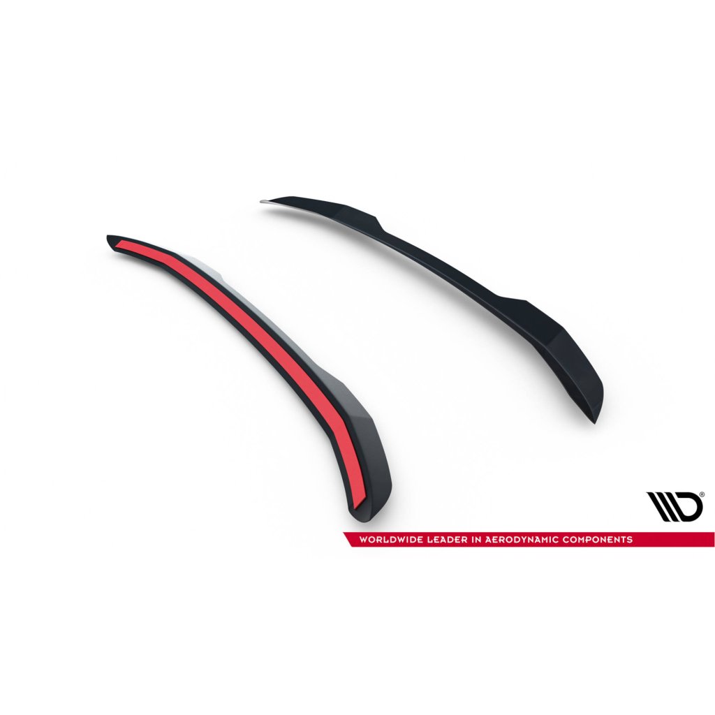 Maxton Design prodloužení spoileru pro Peugeot 308 GT Mk3, černý lesklý plast ABS, Hatchback