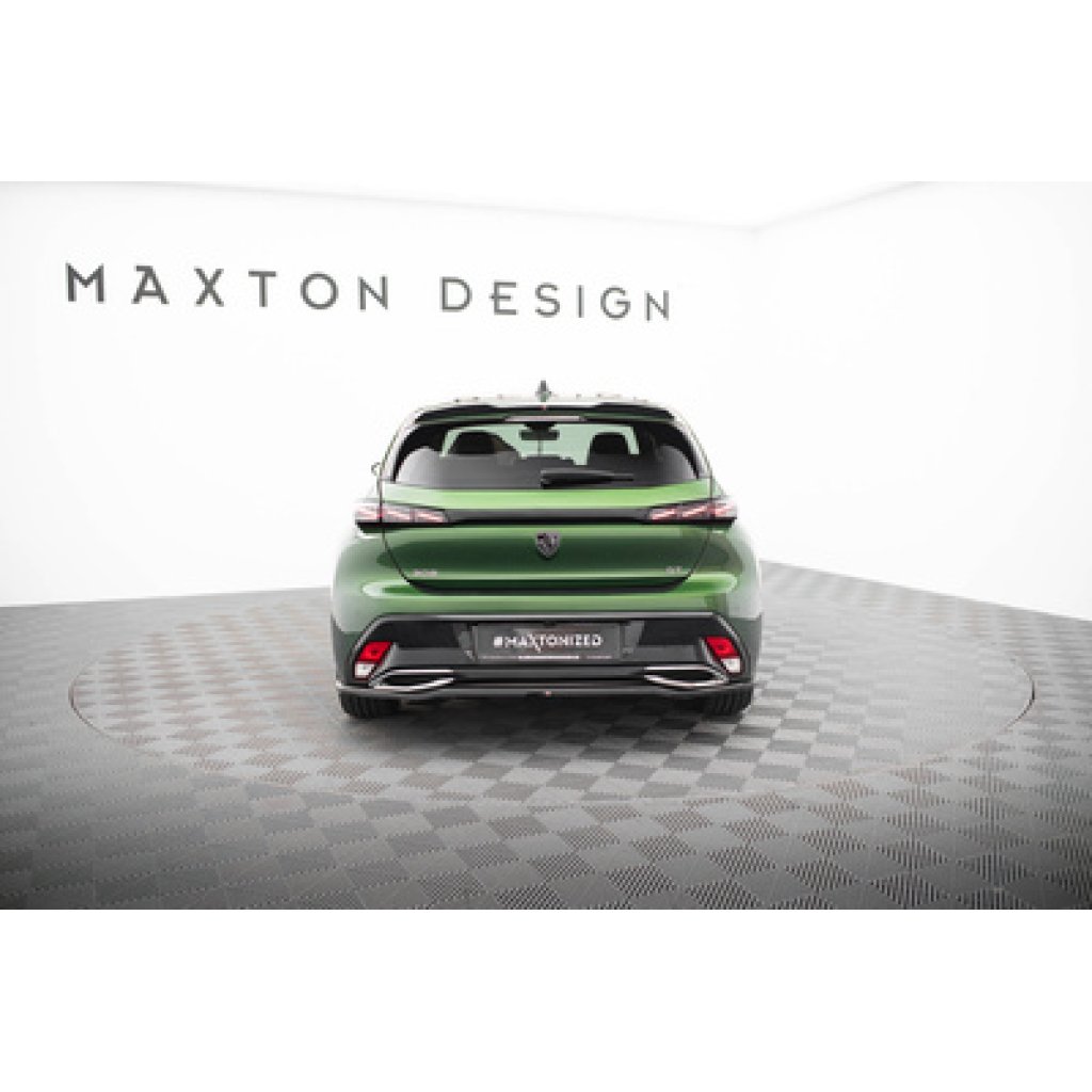 Maxton Design prodloužení spoileru pro Peugeot 308 GT Mk3, černý lesklý plast ABS, Hatchback